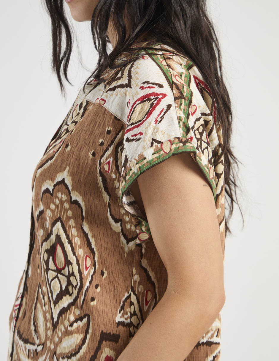 Blusa Lieb manga corta para mujer