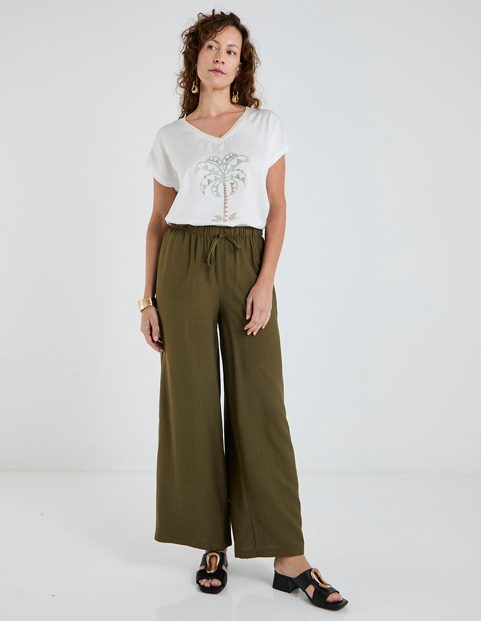 Blusa manga corta para mujer 7