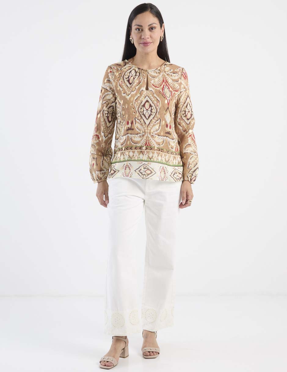 BLUSA LB2602-048 M/L CON ELEVADOR