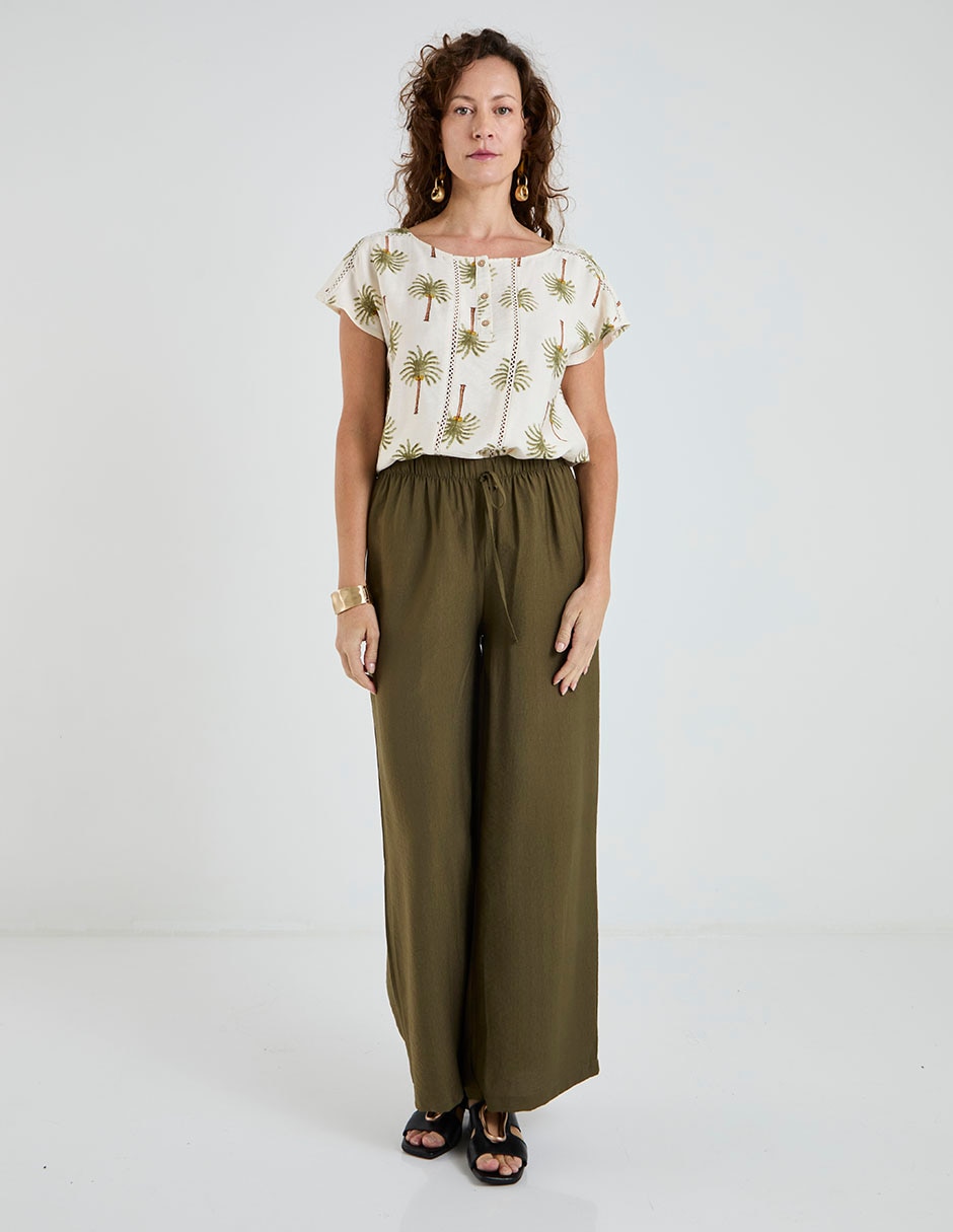 Blusa manga corta para mujer 7