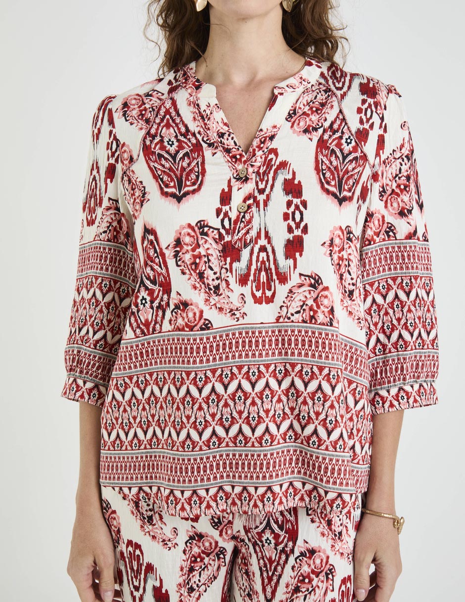 Blusa manga 3/4 para mujer 9