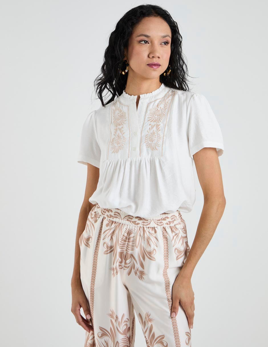 Blusa manga corta para mujer 1