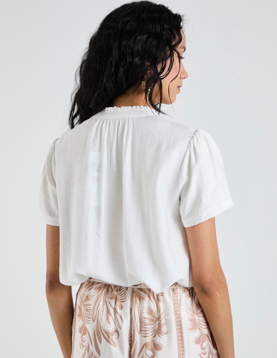 Blusa manga corta para mujer 6