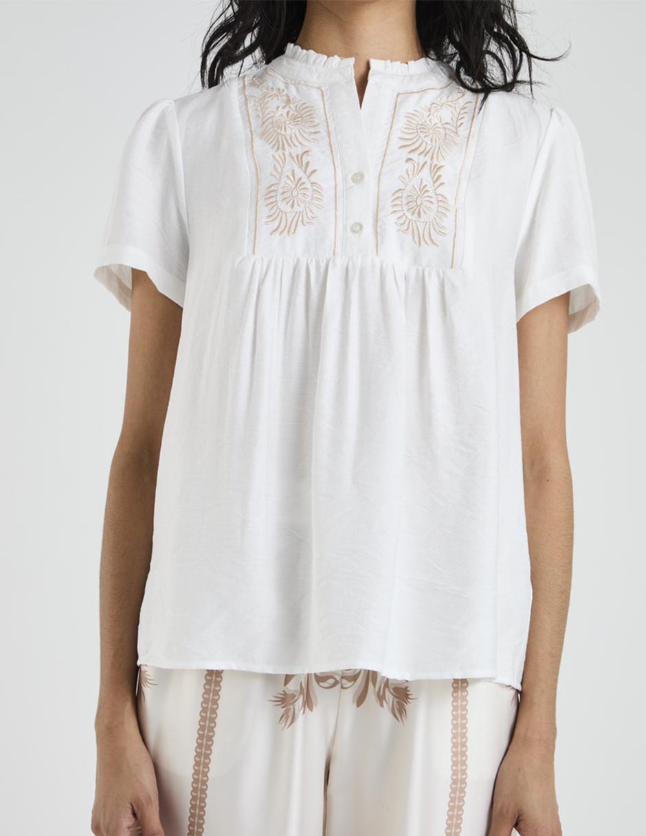 Blusa manga corta para mujer 9