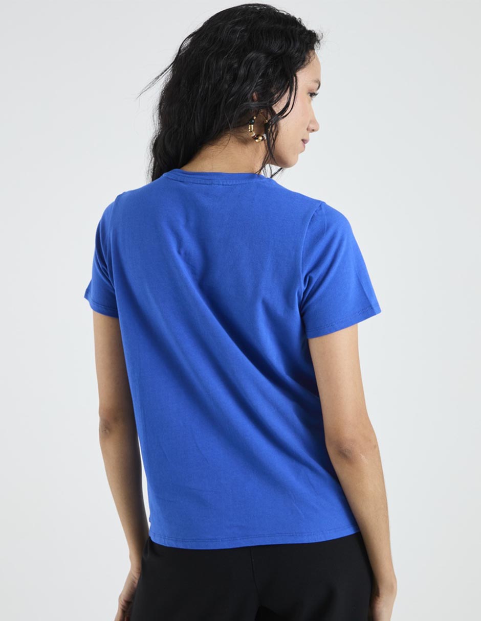 Playera manga corta cuello redondo para mujer 2