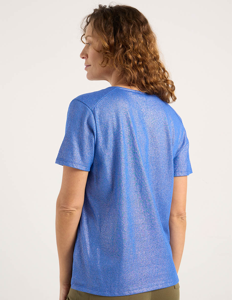 Playera manga corta cuello v mujer 6