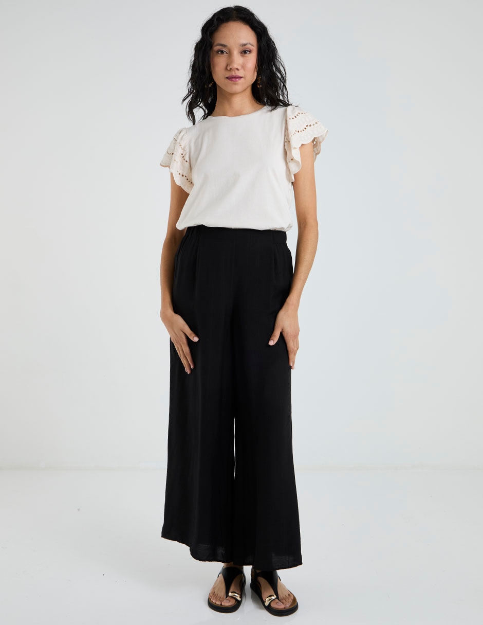 Blusa manga corta para mujer