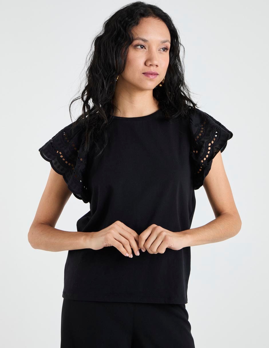 Blusa Lieb manga corta para mujer