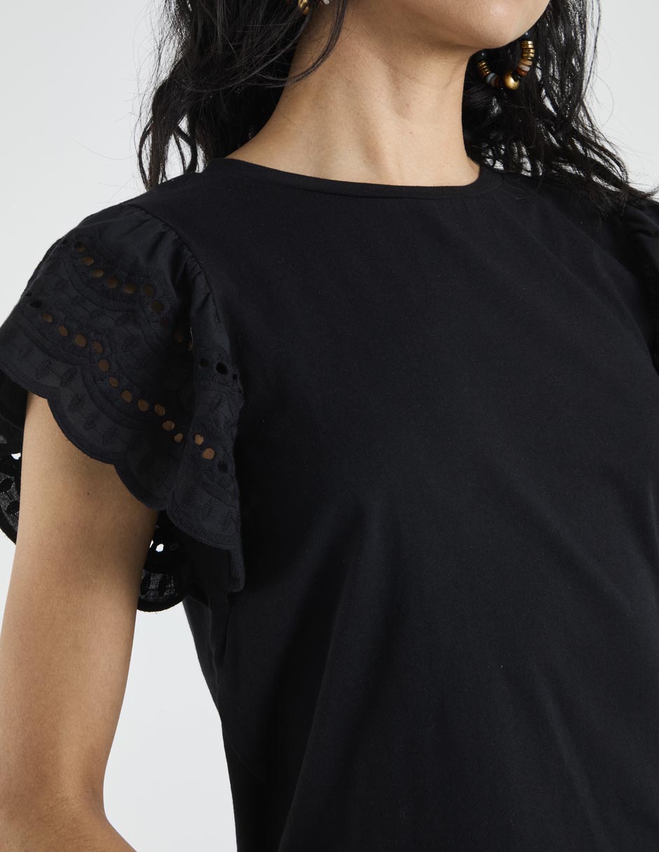 Blusa Lieb manga corta para mujer