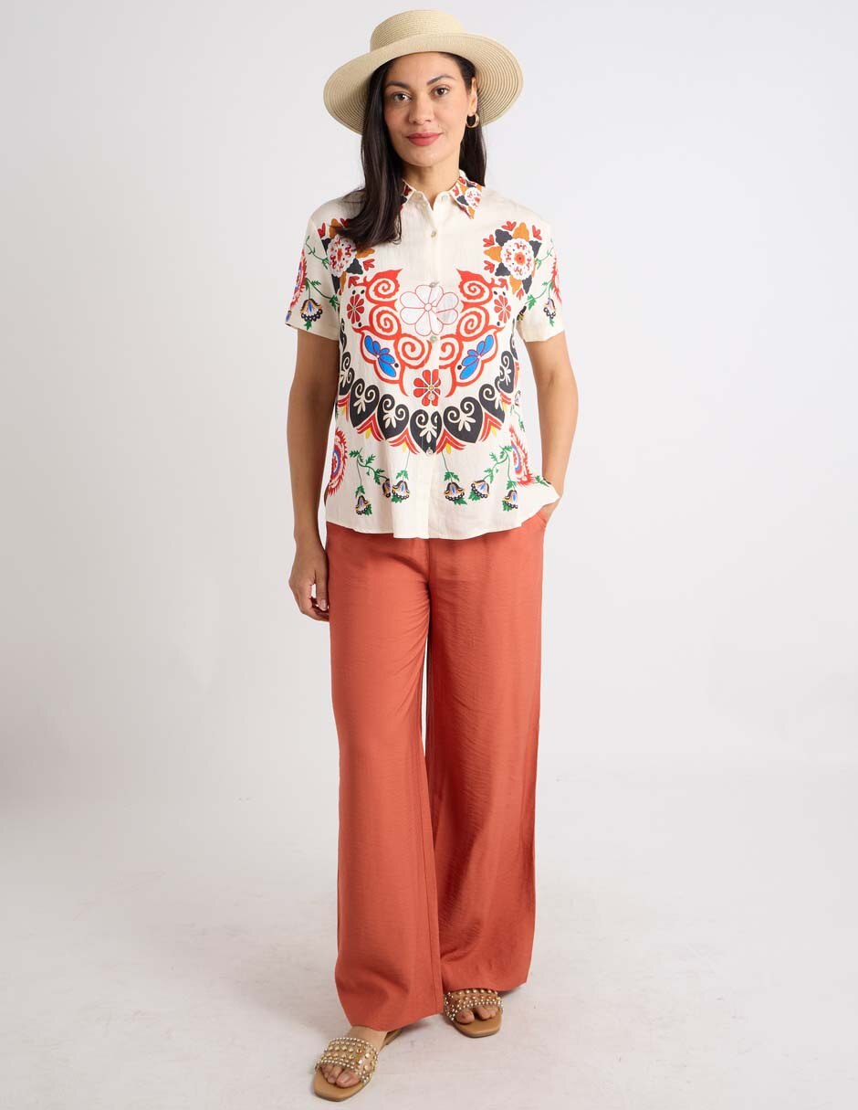 Blusa manga 3/4 para mujer