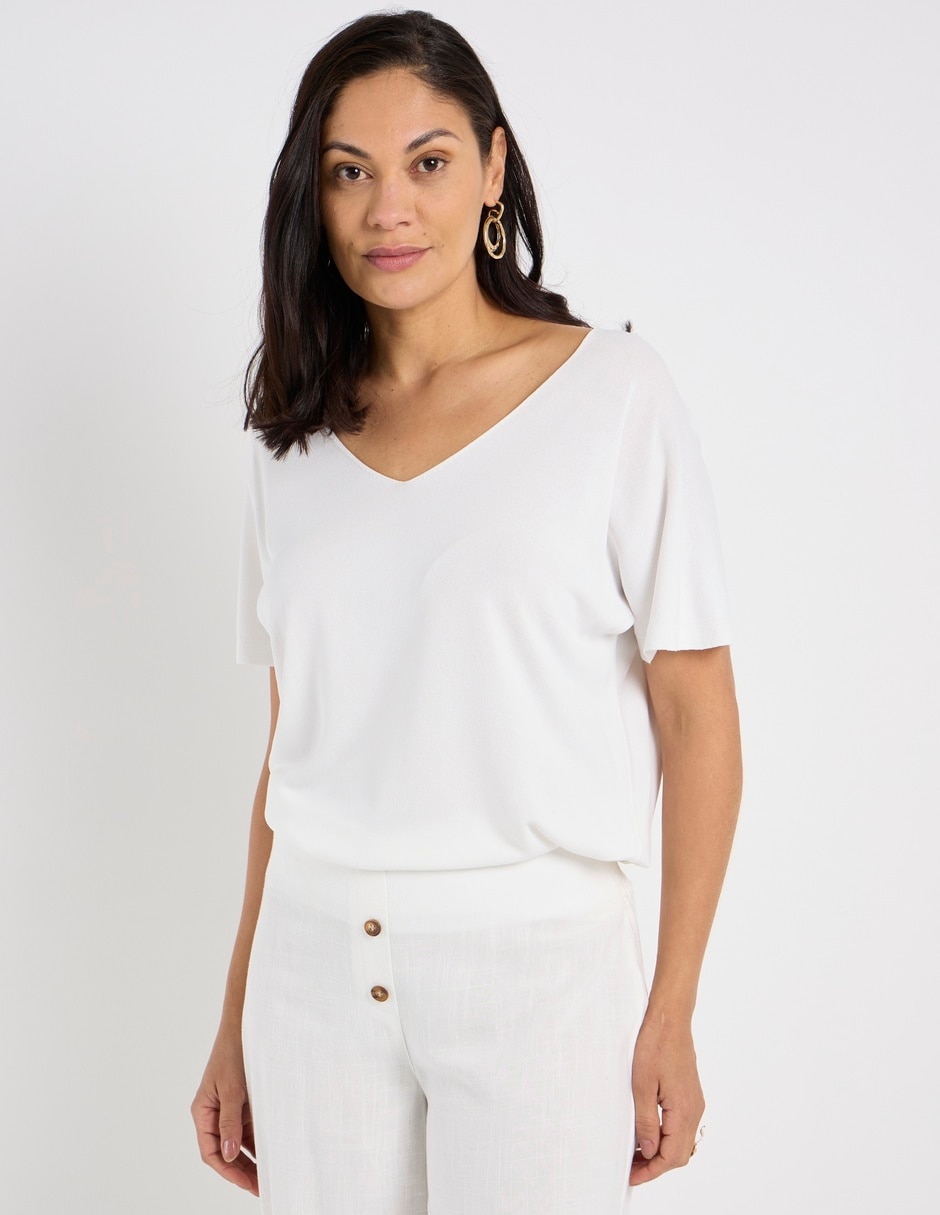 Blusa manga corta para mujer 1