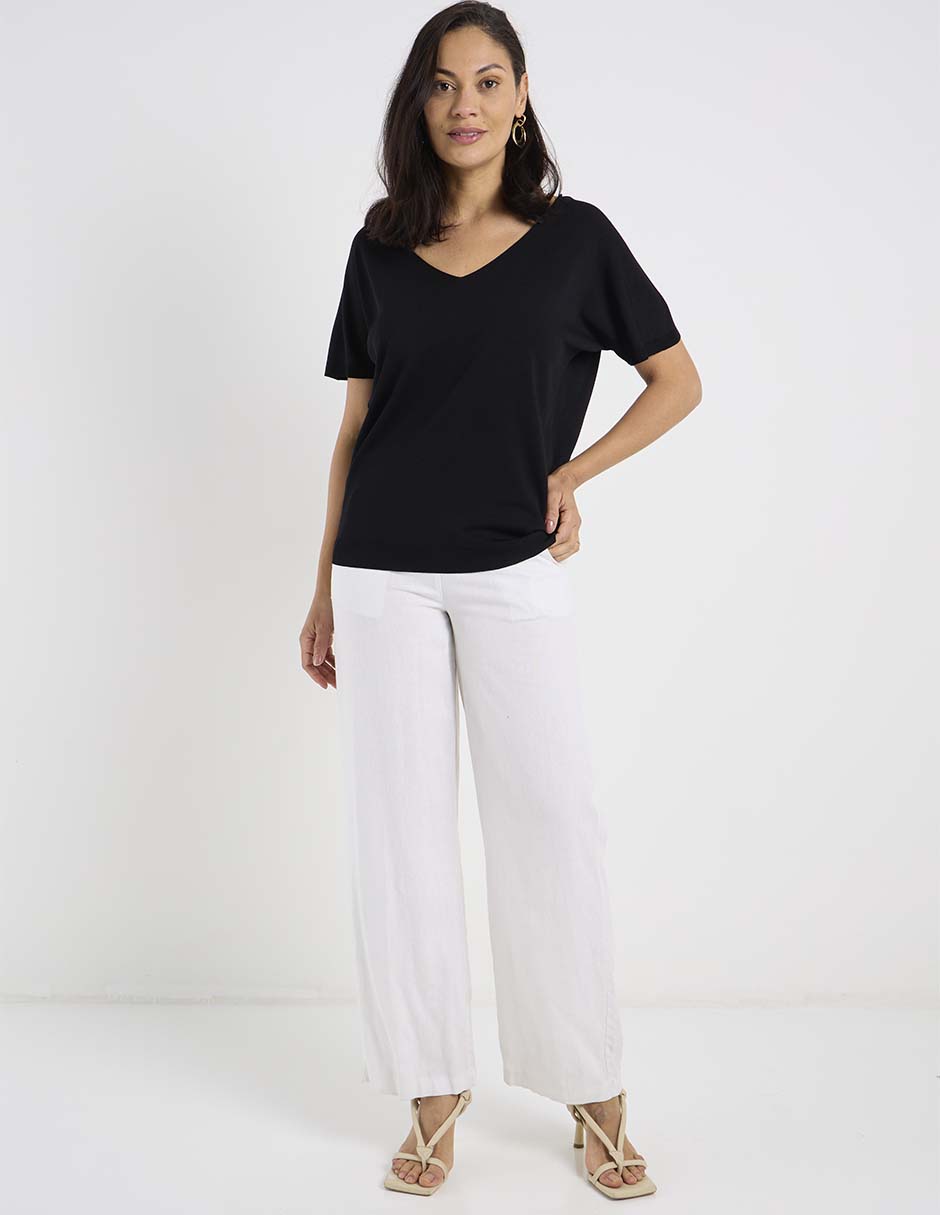 Blusa Lieb manga corta para mujer