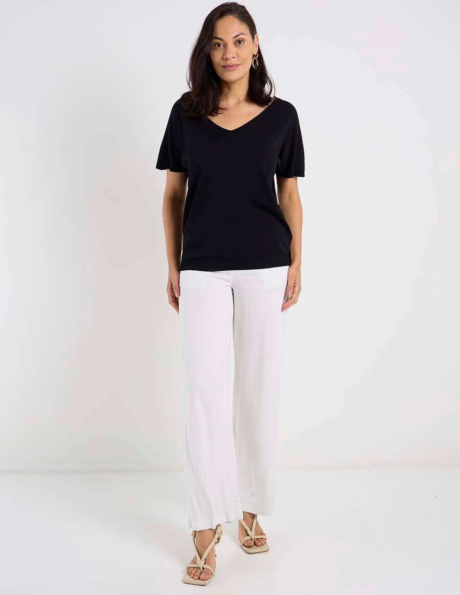 Blusa Lieb manga corta para mujer