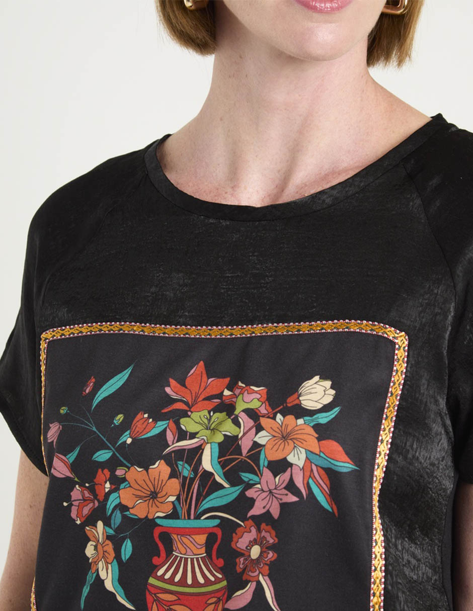 Blusa manga corta para mujer 11