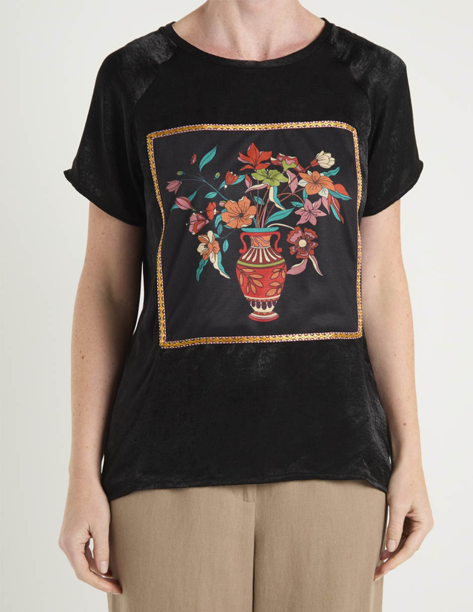 Blusa manga corta para mujer 13