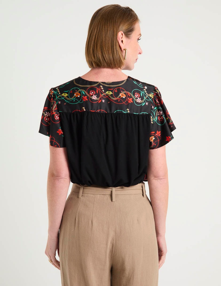 Blusa manga corta para mujer 12