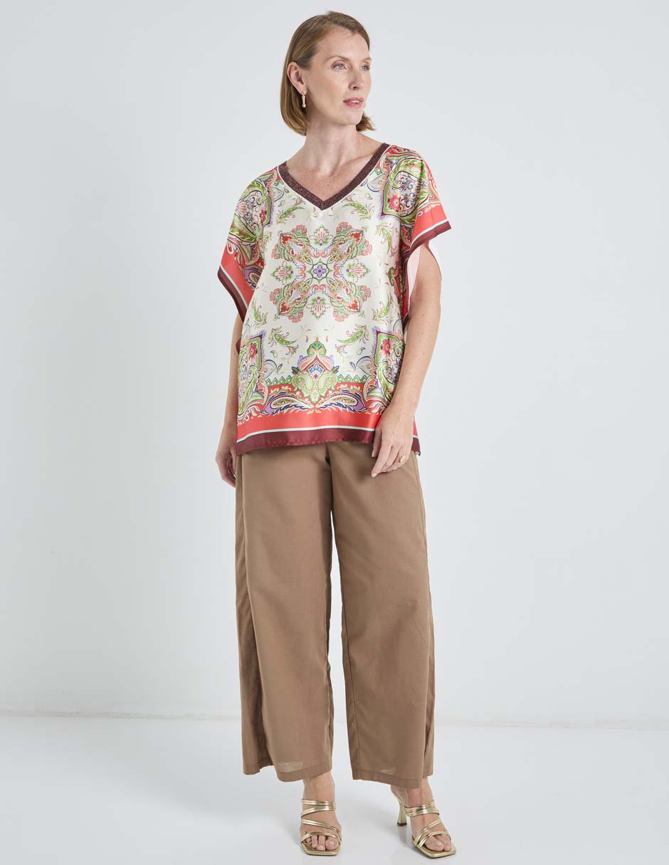 Blusa manga corta para mujer 3