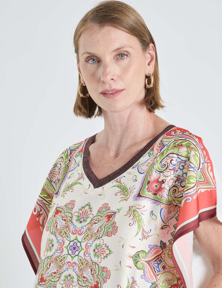 Blusa manga corta para mujer 5