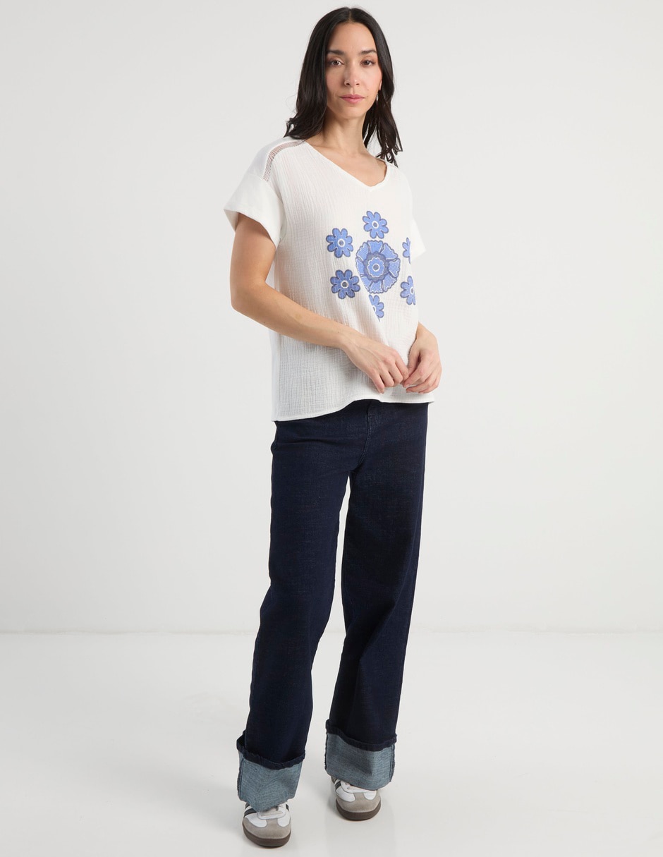 Blusa manga corta para mujer 3