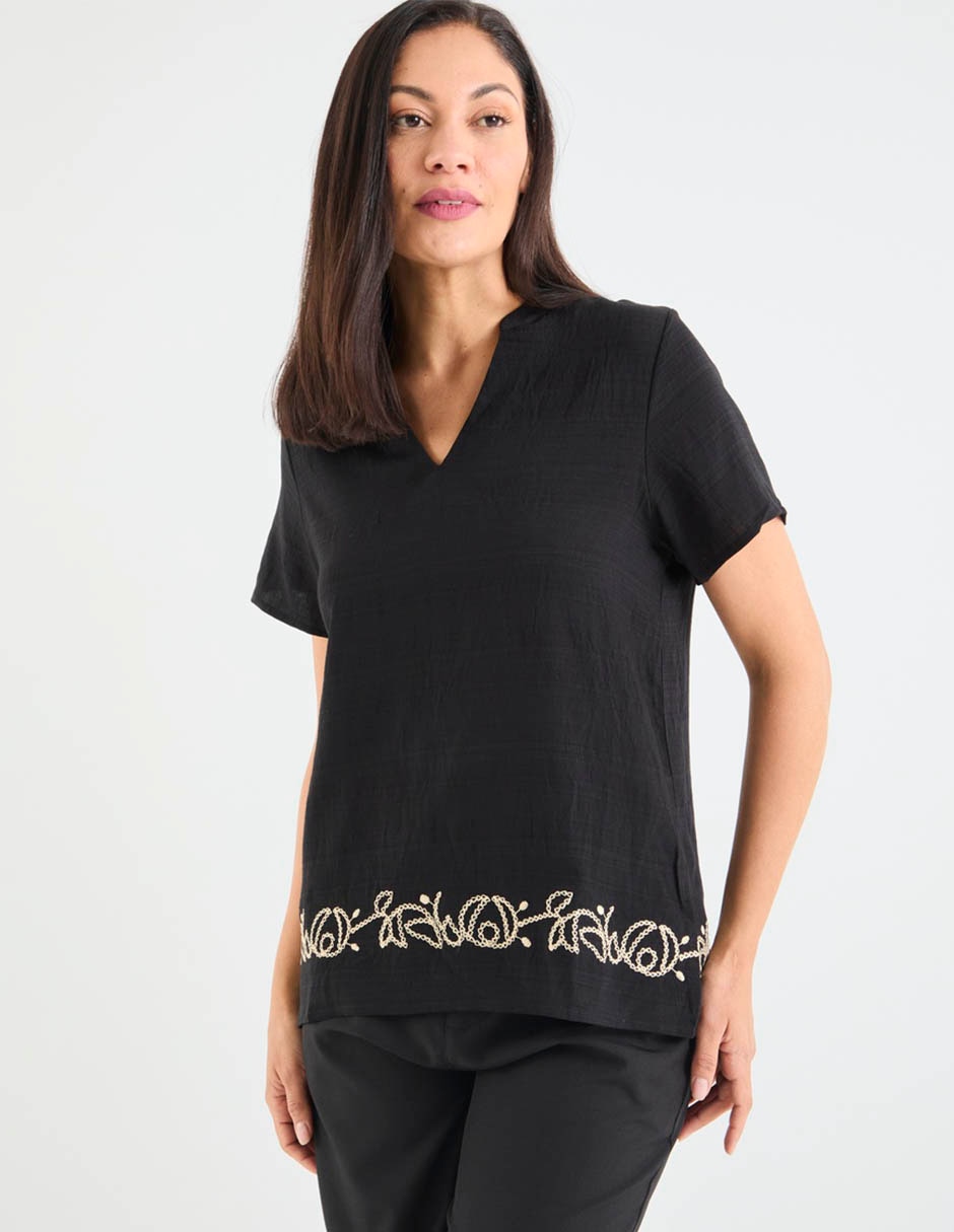 Blusa manga corta para mujer 7