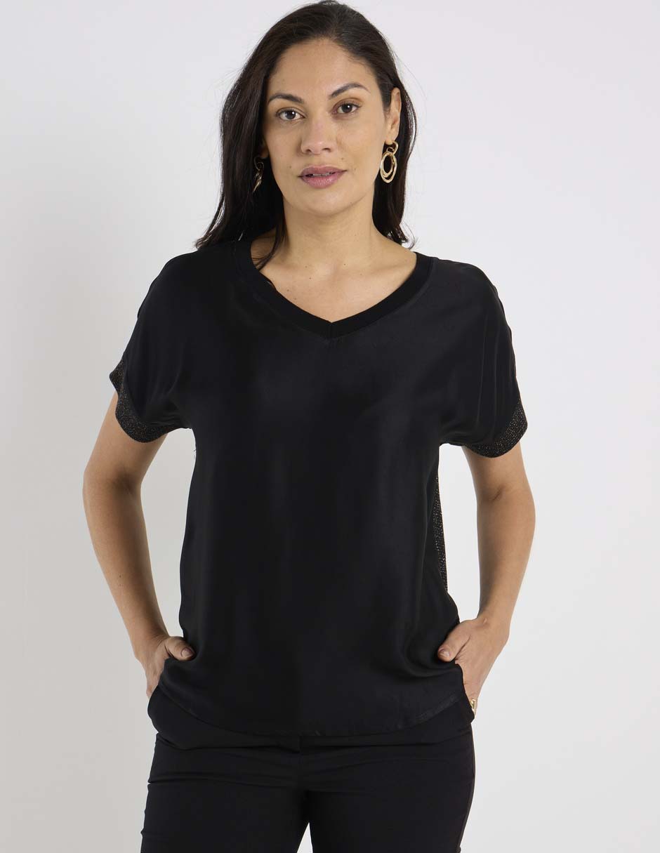 Blusa Lieb manga corta para mujer