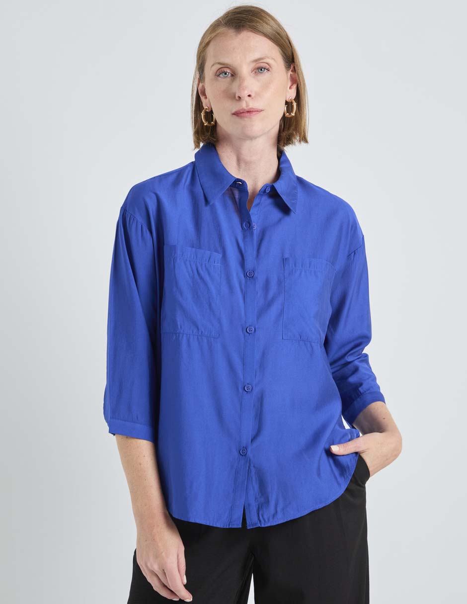 Blusa manga larga para mujer