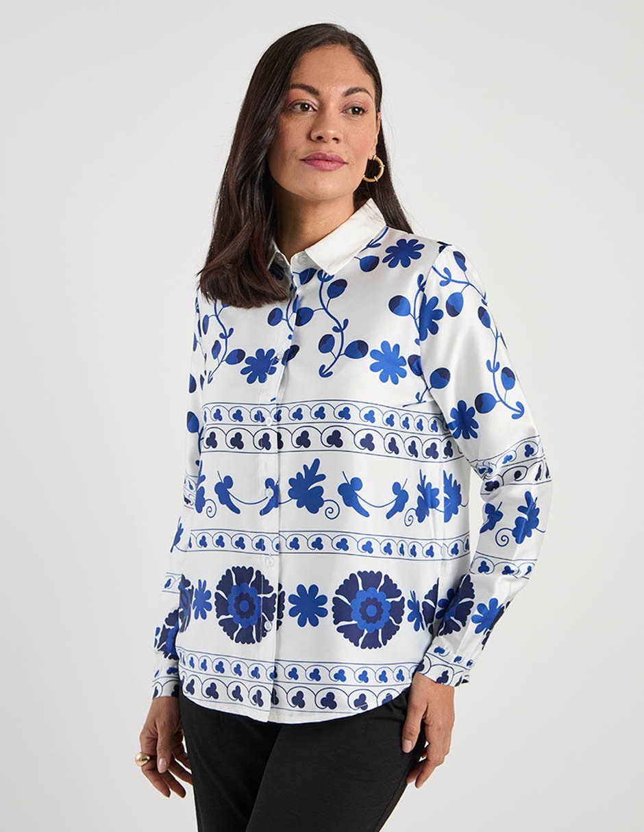 Blusa manga larga para mujer 1