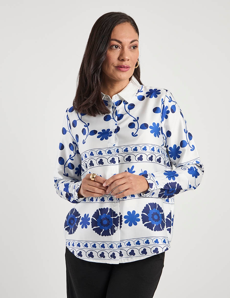 Blusa manga larga para mujer 7