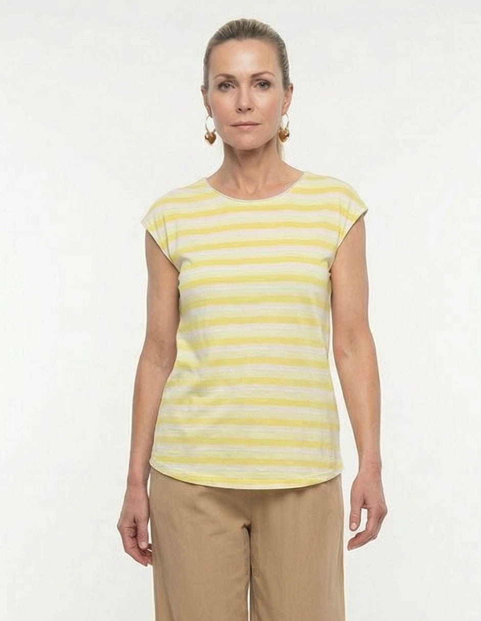 Playera manga corta cuello redondo para mujer Playera manga corta cuello redondo para mujer