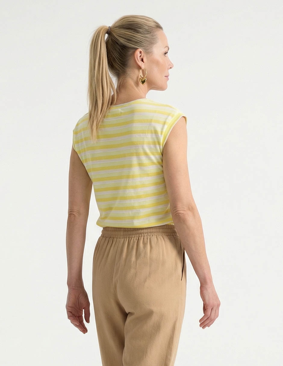 Playera manga corta cuello redondo para mujer 5