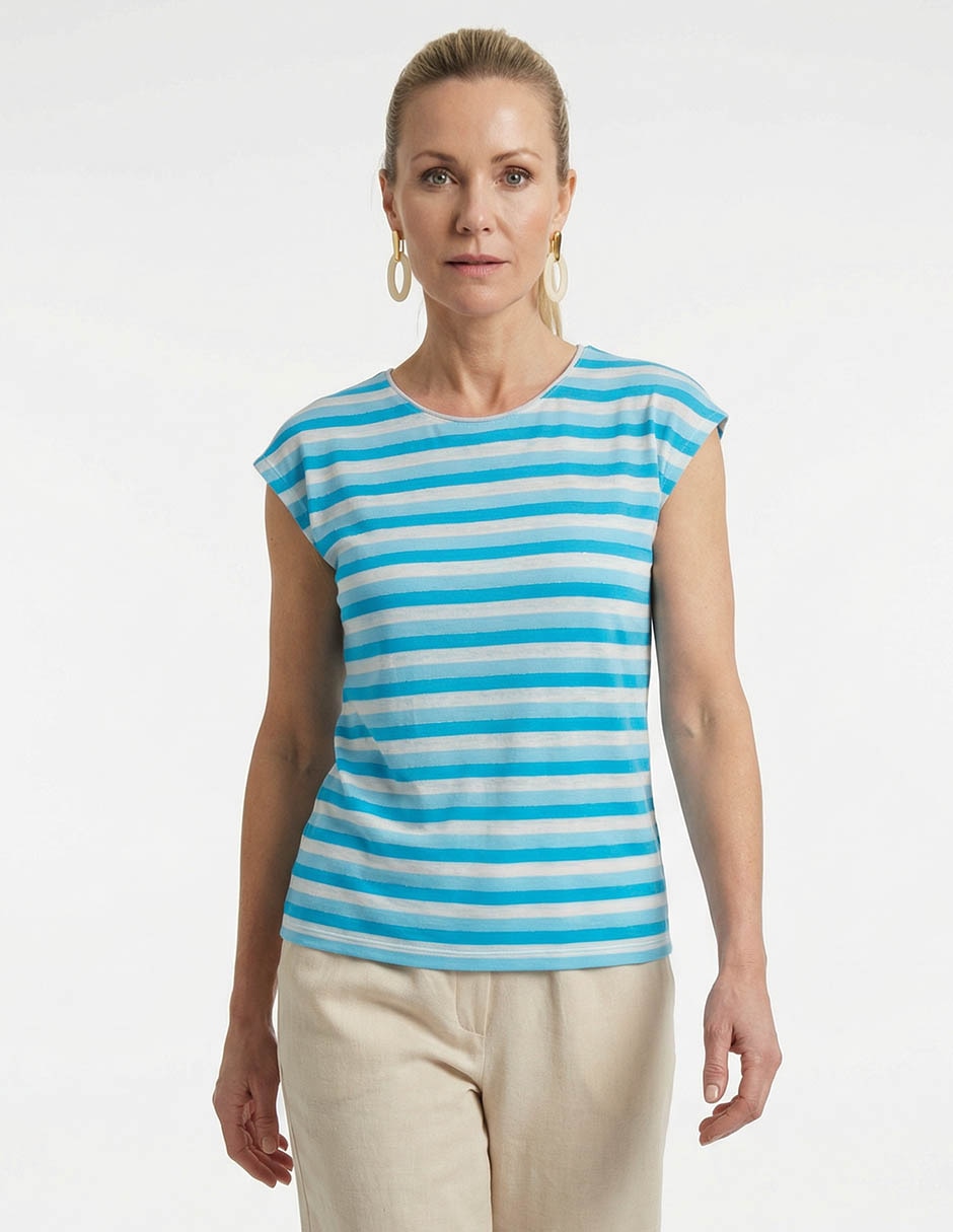 Playera manga corta cuello redondo para mujer Playera manga corta cuello redondo para mujer