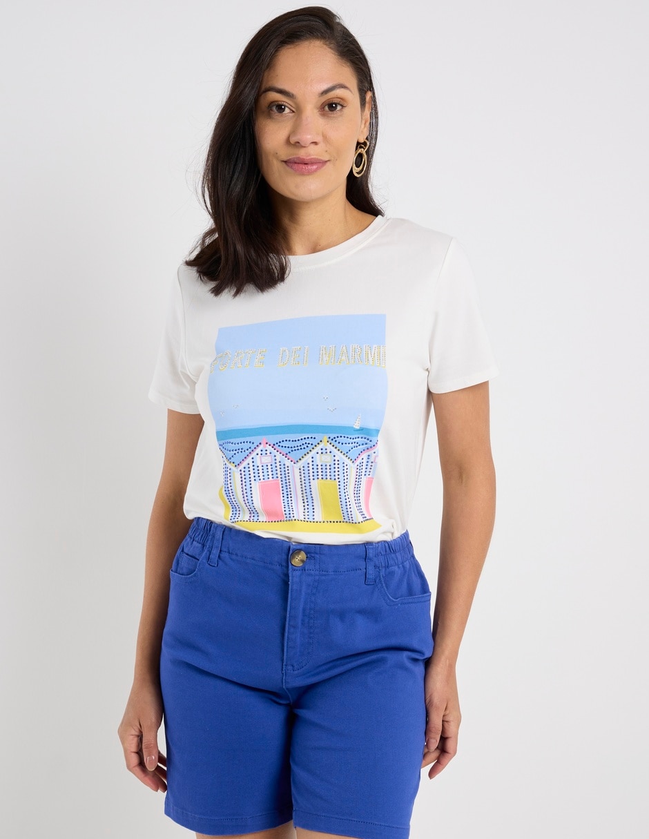 Blusa manga corta para mujer 1