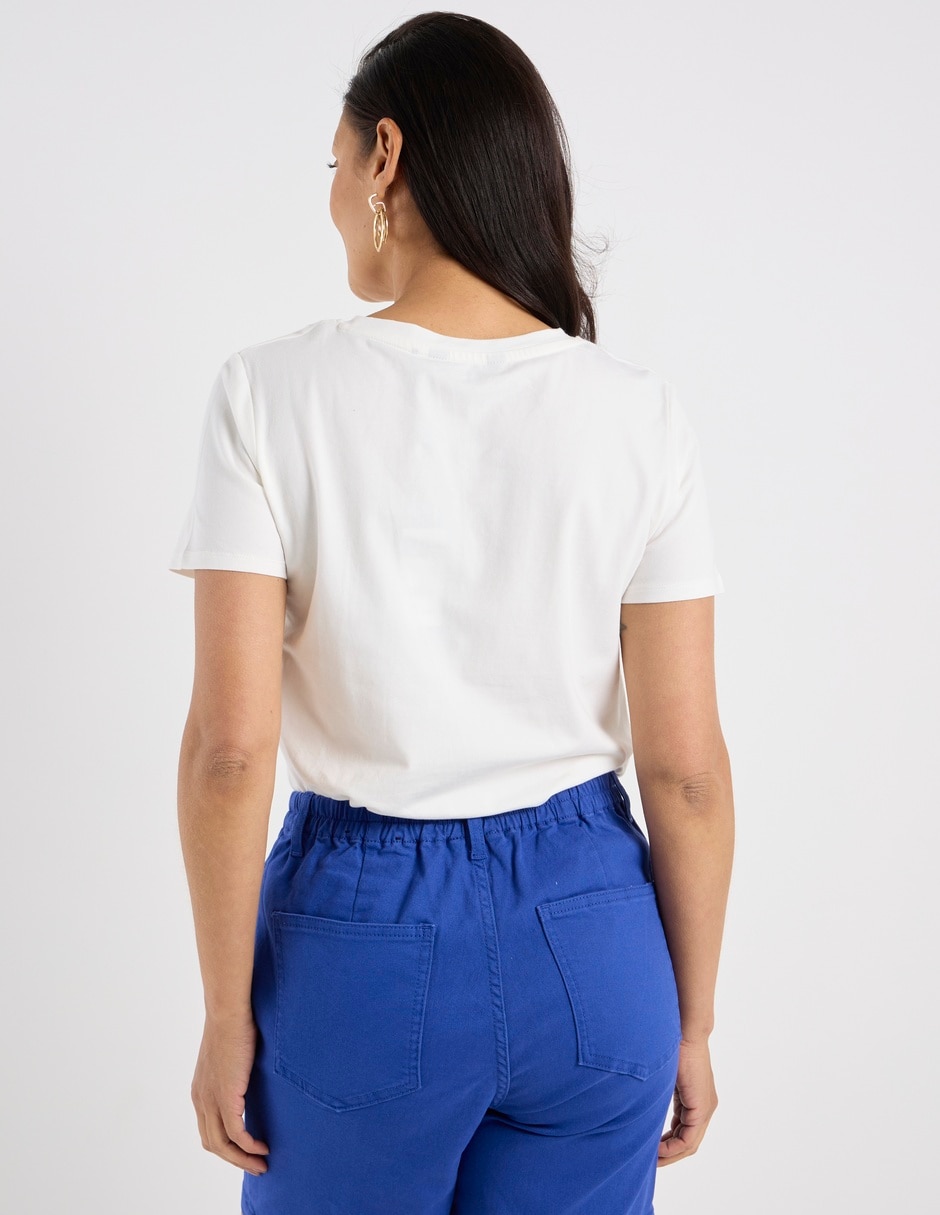 Blusa manga corta para mujer 13