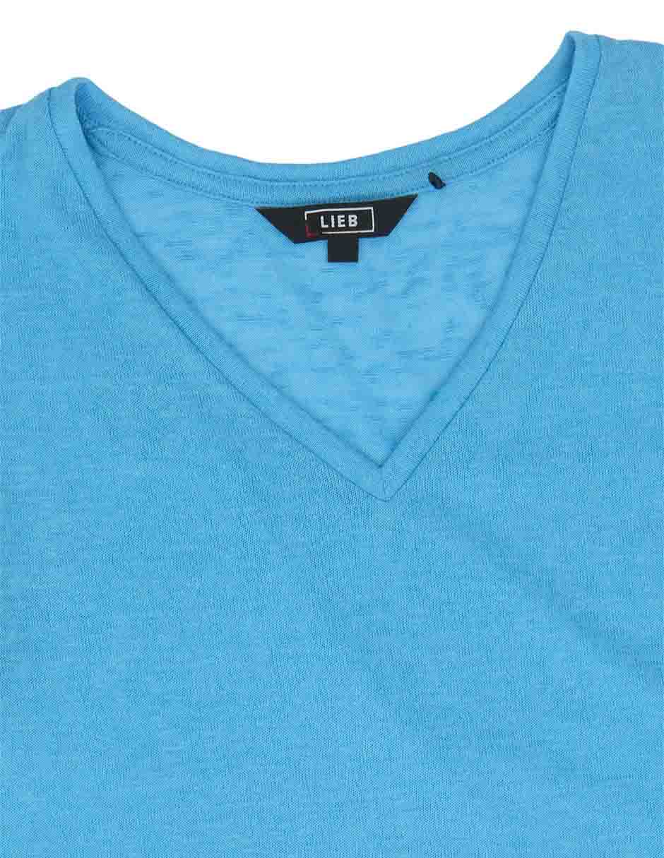 Playera manga corta cuello v para mujer 5