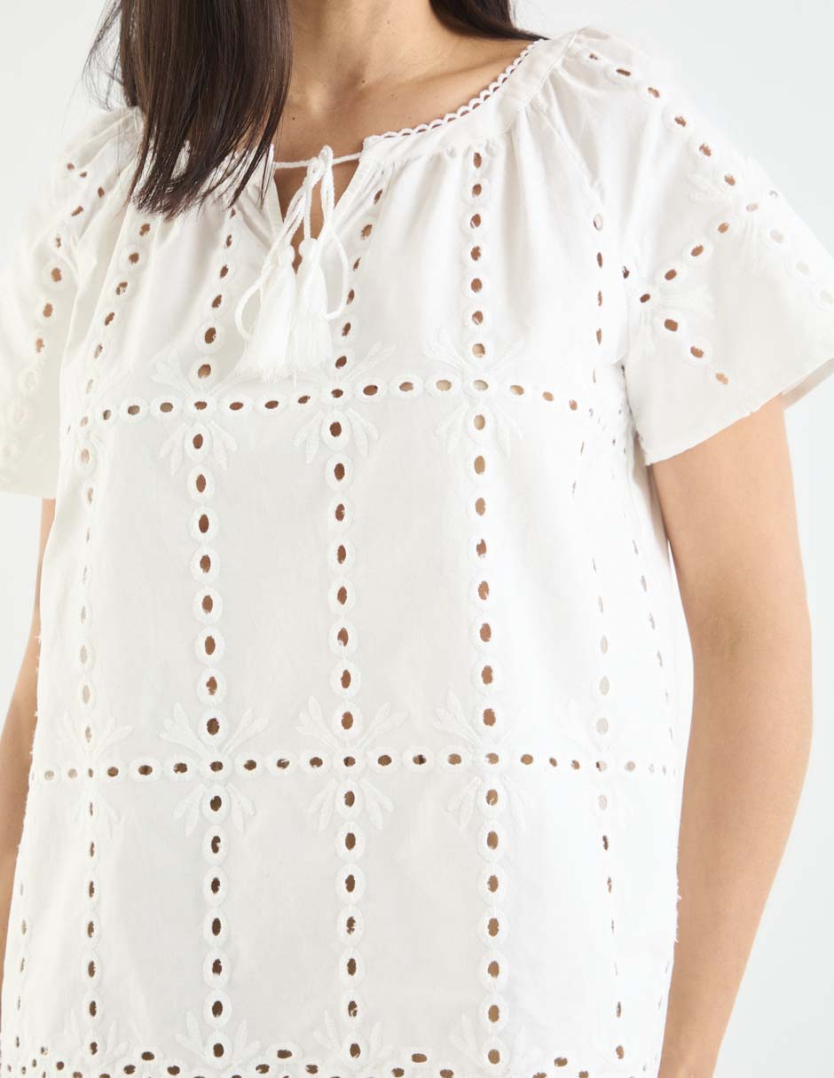 Blusa manga corta para mujer 10