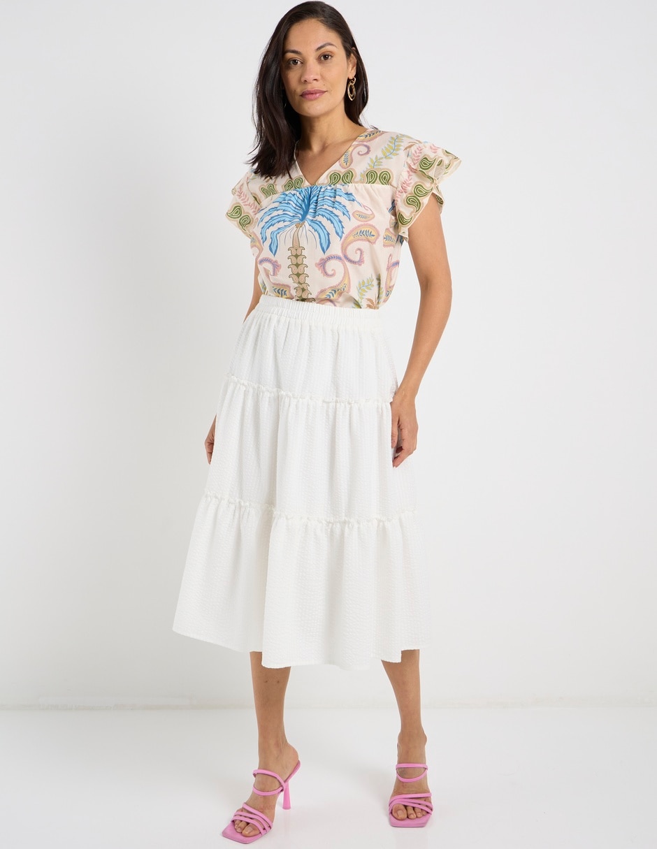 Blusa manga corta para mujer 9