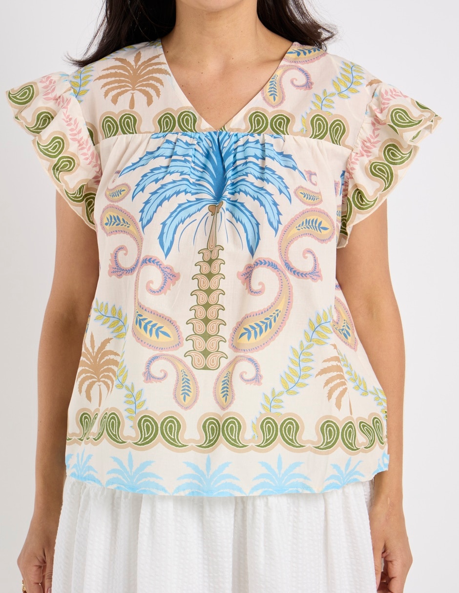 Blusa manga corta para mujer 10