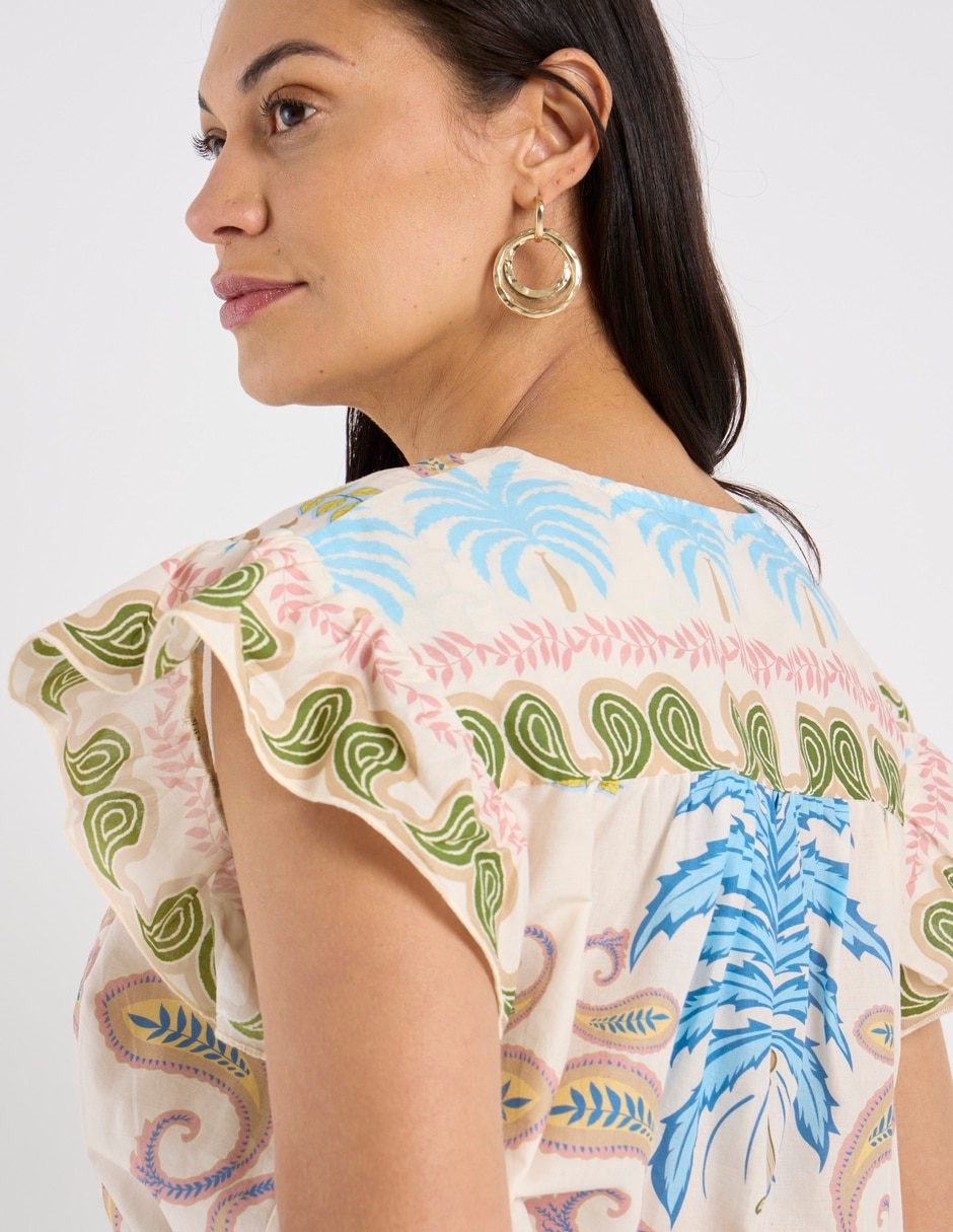 Blusa manga corta para mujer 12