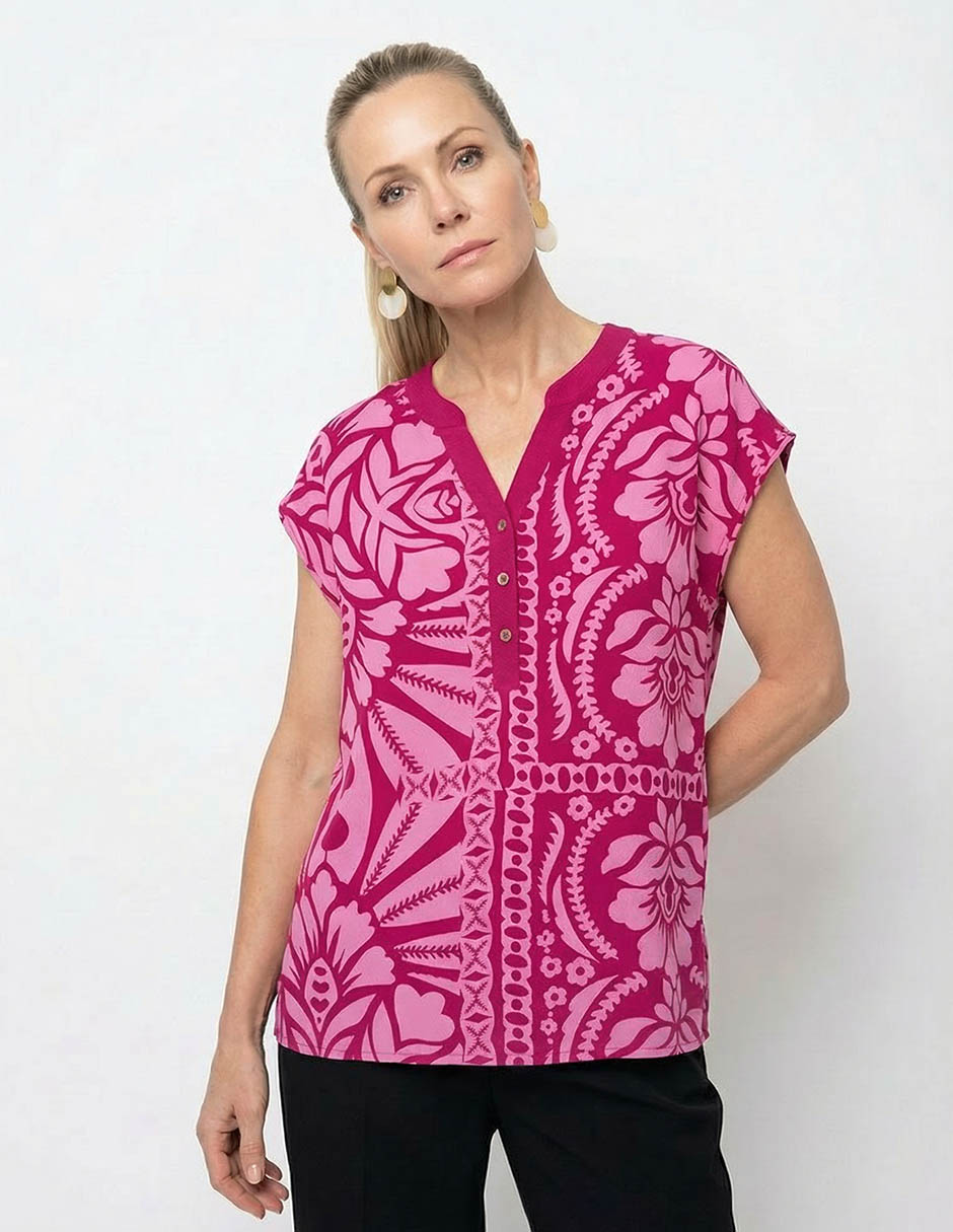 Blusa manga corta para mujer 1