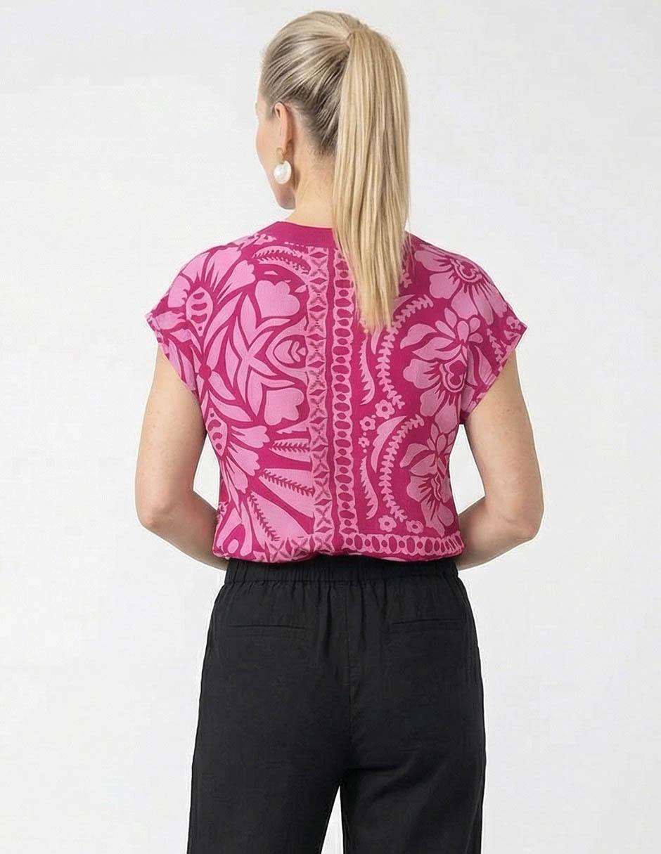 Blusa manga corta para mujer 8