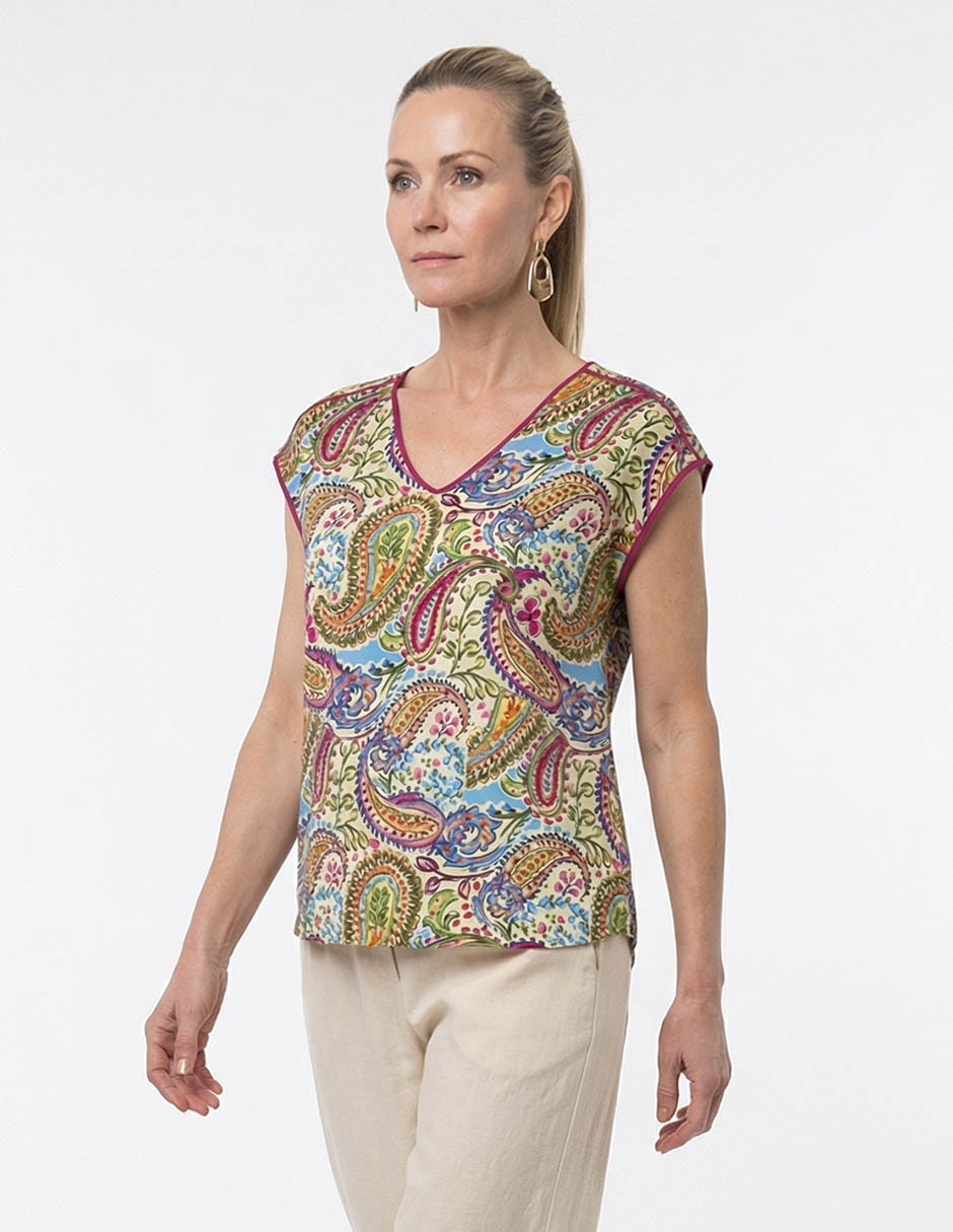 Blusa manga corta para mujer 1