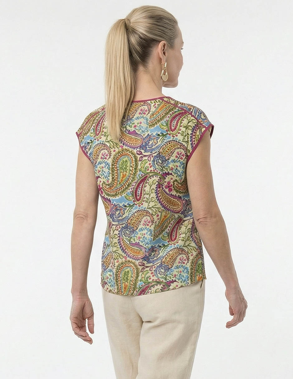 Blusa manga corta para mujer 6