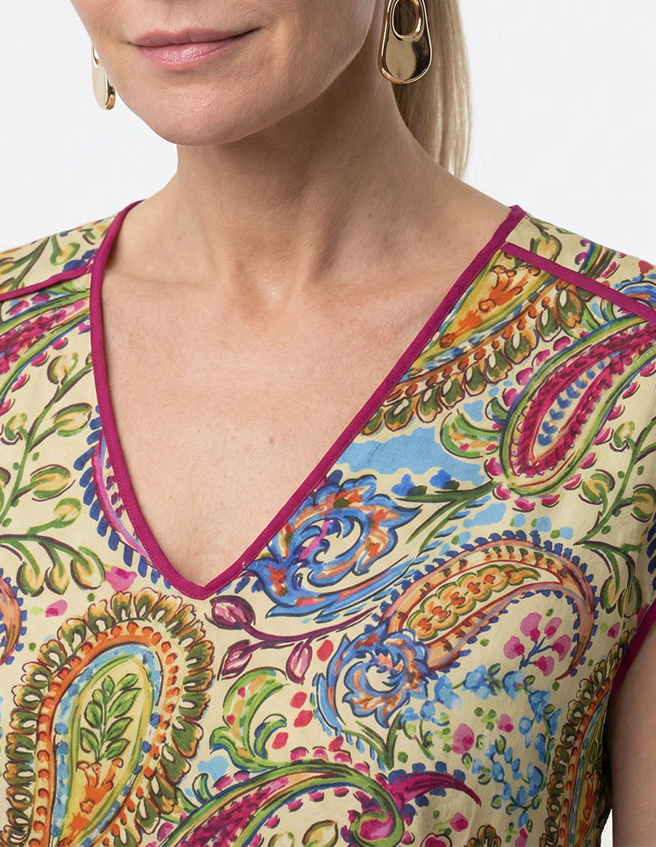 Blusa manga corta para mujer 8