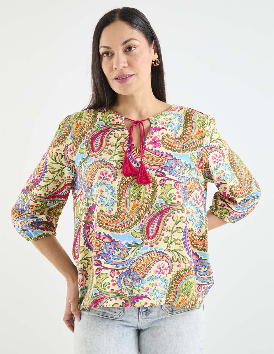 Blusa manga 3/4 para mujer 1