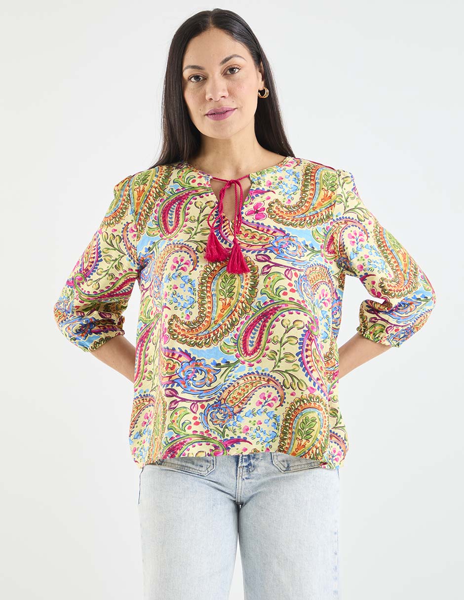 Blusa manga 3/4 para mujer 7