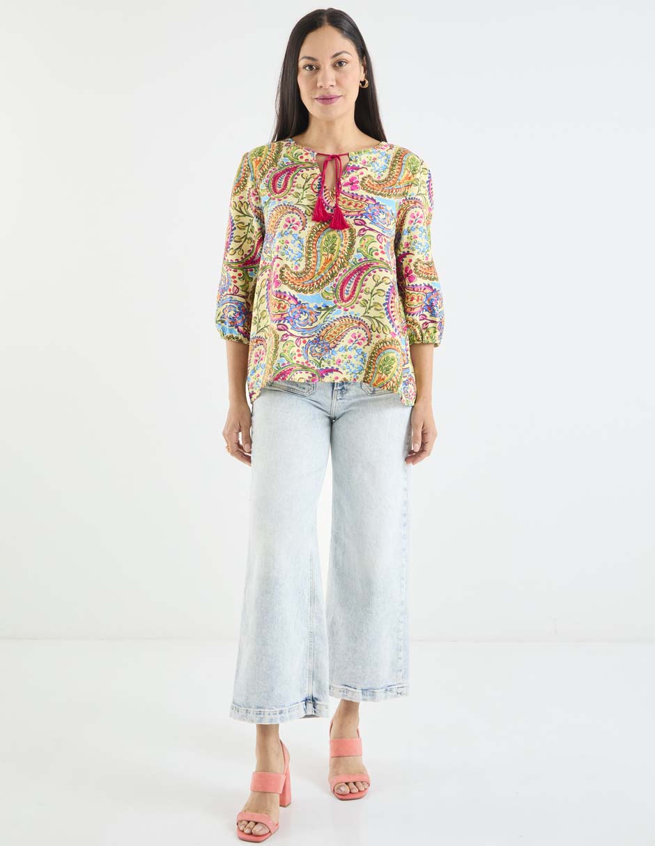 Blusa manga 3/4 para mujer 8