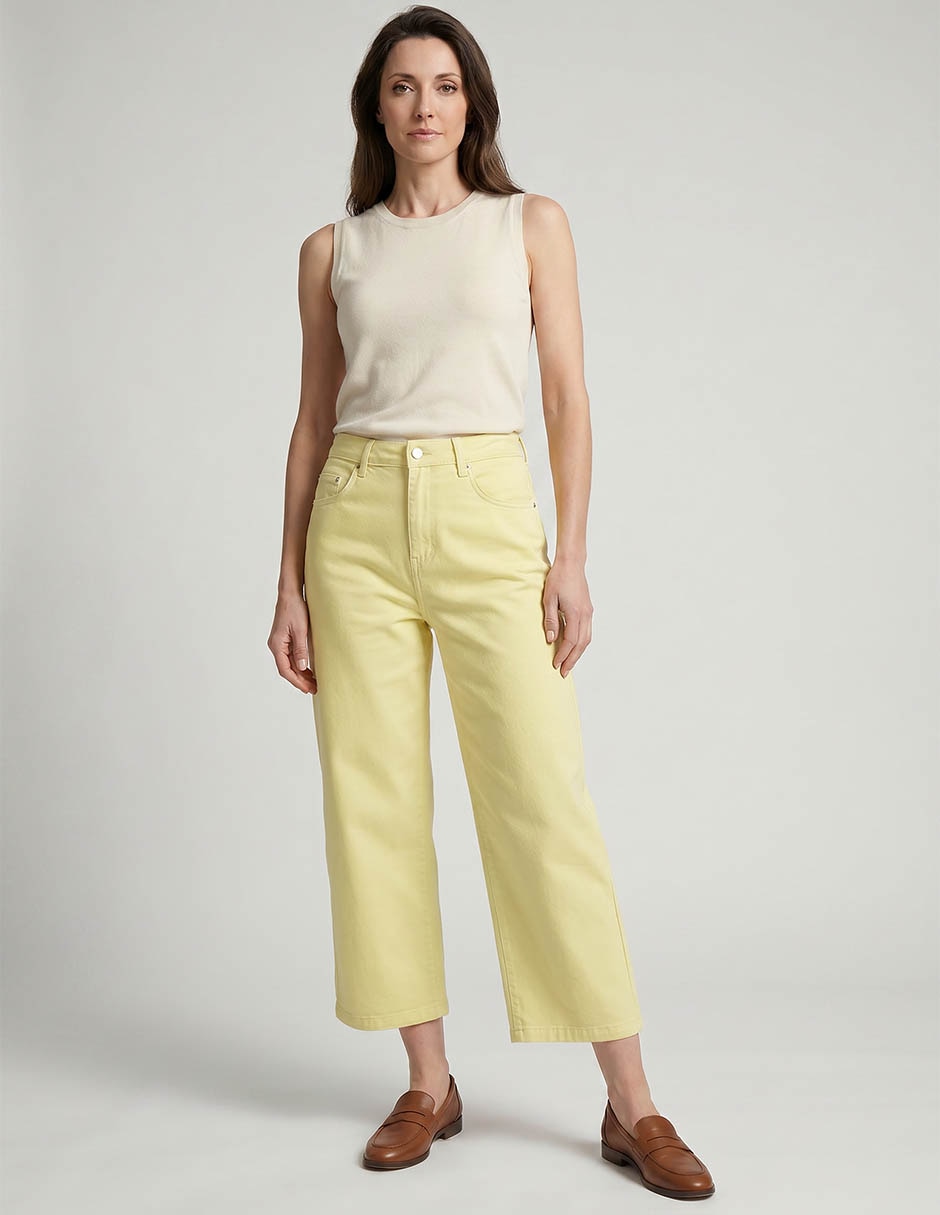 Pantalón capri straight para mujer 3