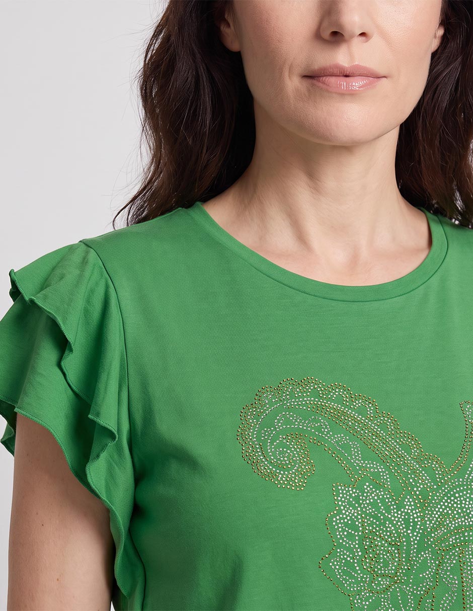 Blusa manga corta para mujer 3