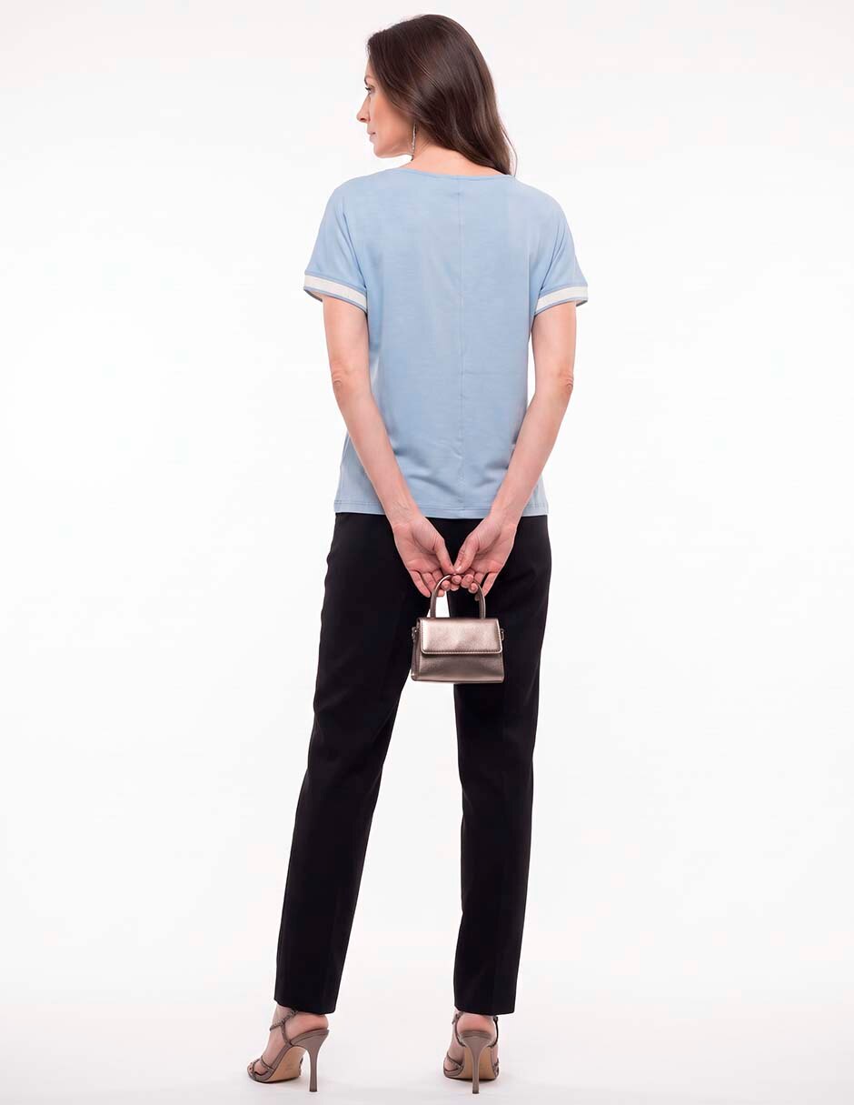 Blusa manga corta para mujer 2