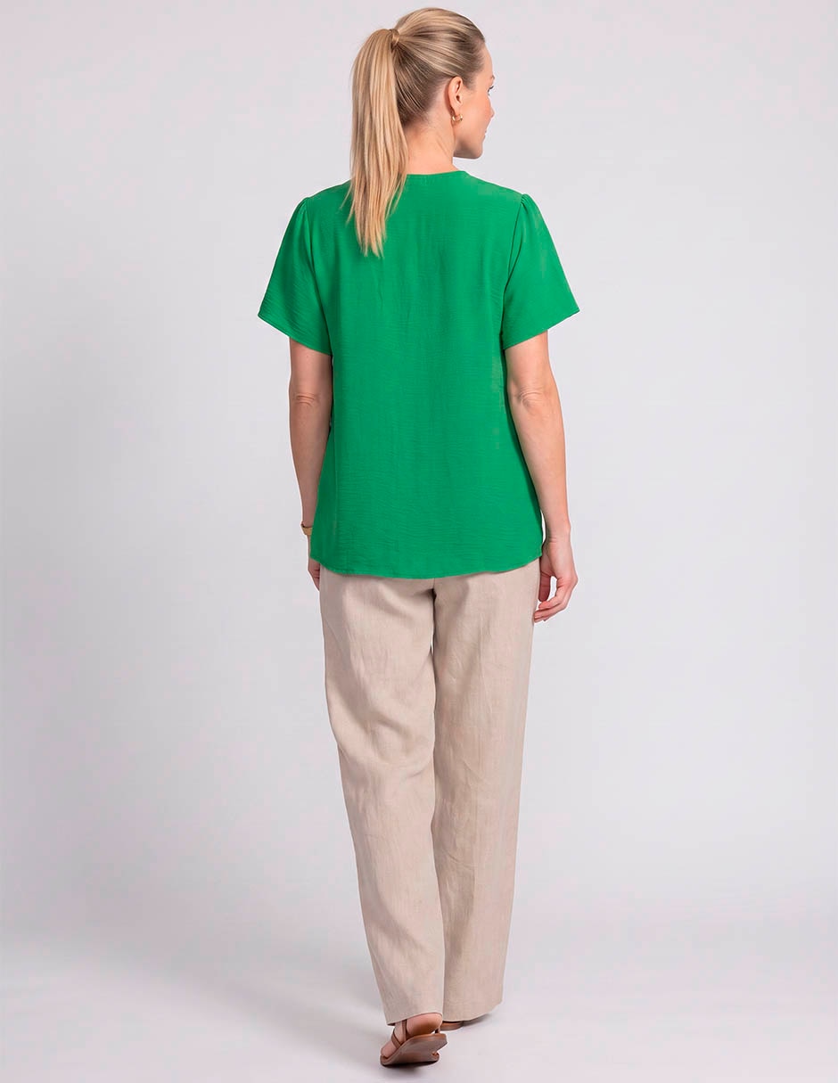 Blusa Lieb manga corta para mujer